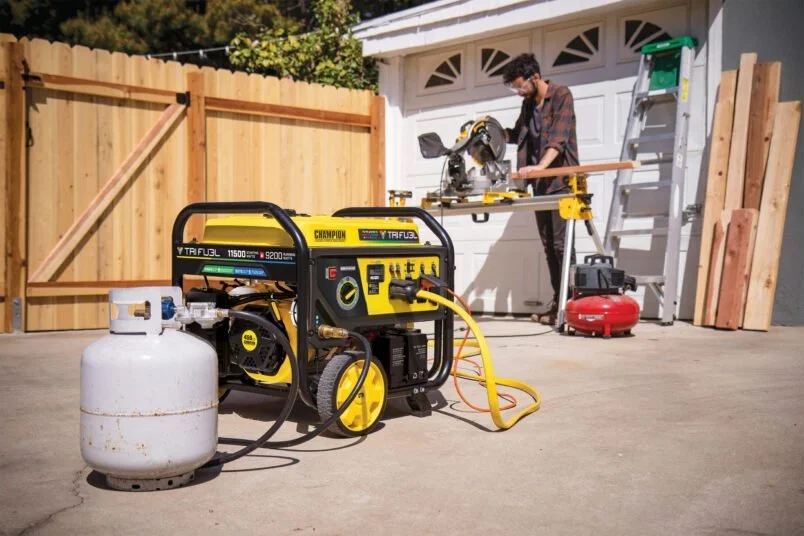 11,500/9,200W Tri-Fuel Home Backup Portable Generator