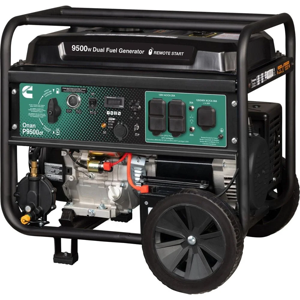 9500W Dual Fuel Portable Generator