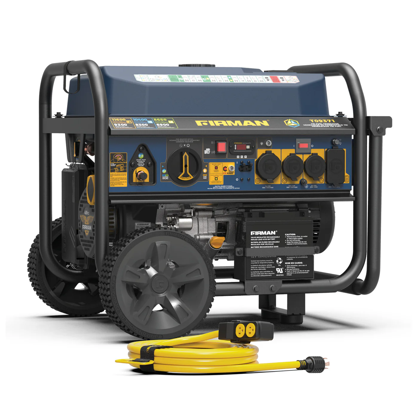 11600W Tri-Fuel Portable Generator - Image 7