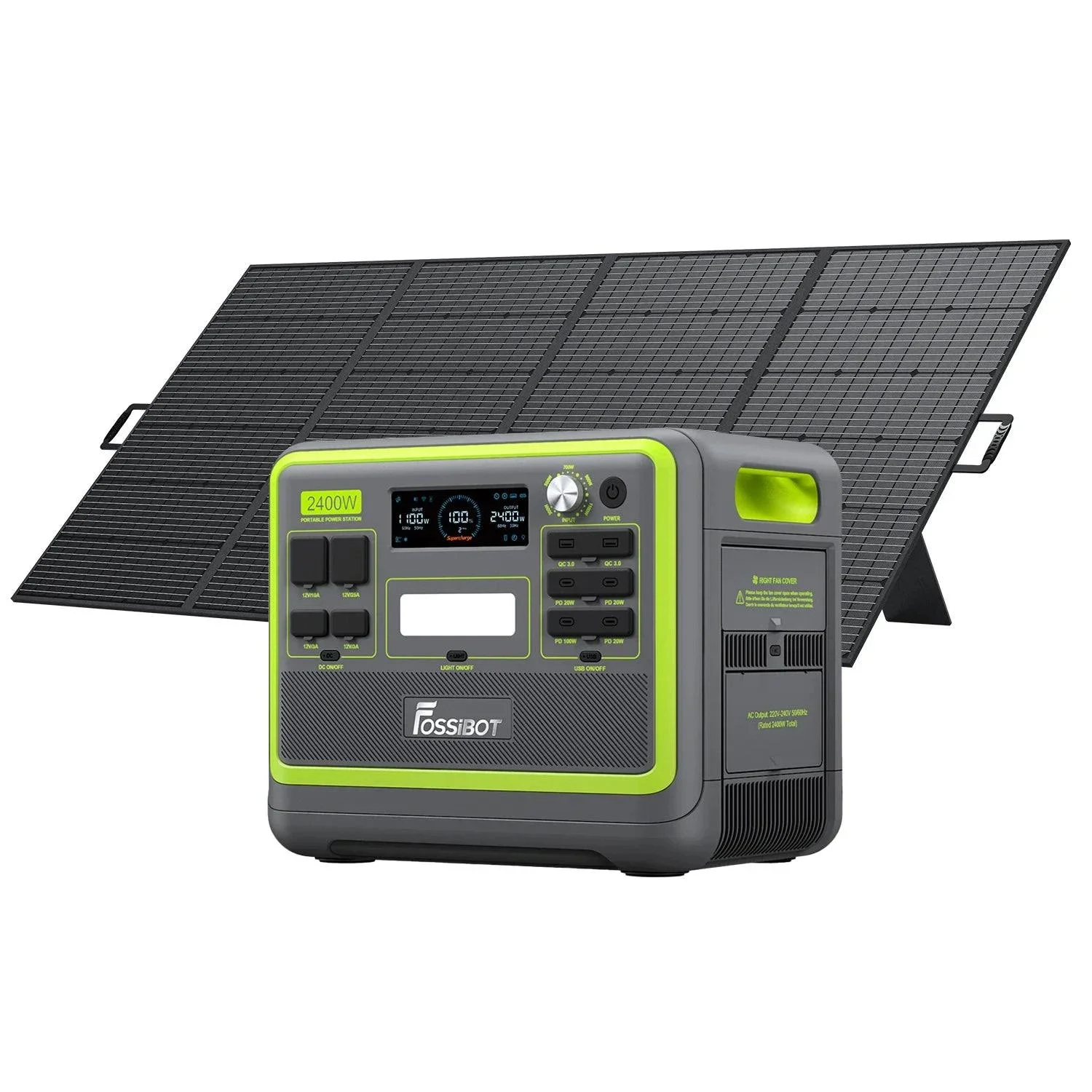2400W Solar Generator Kit with 200W Solar Panel