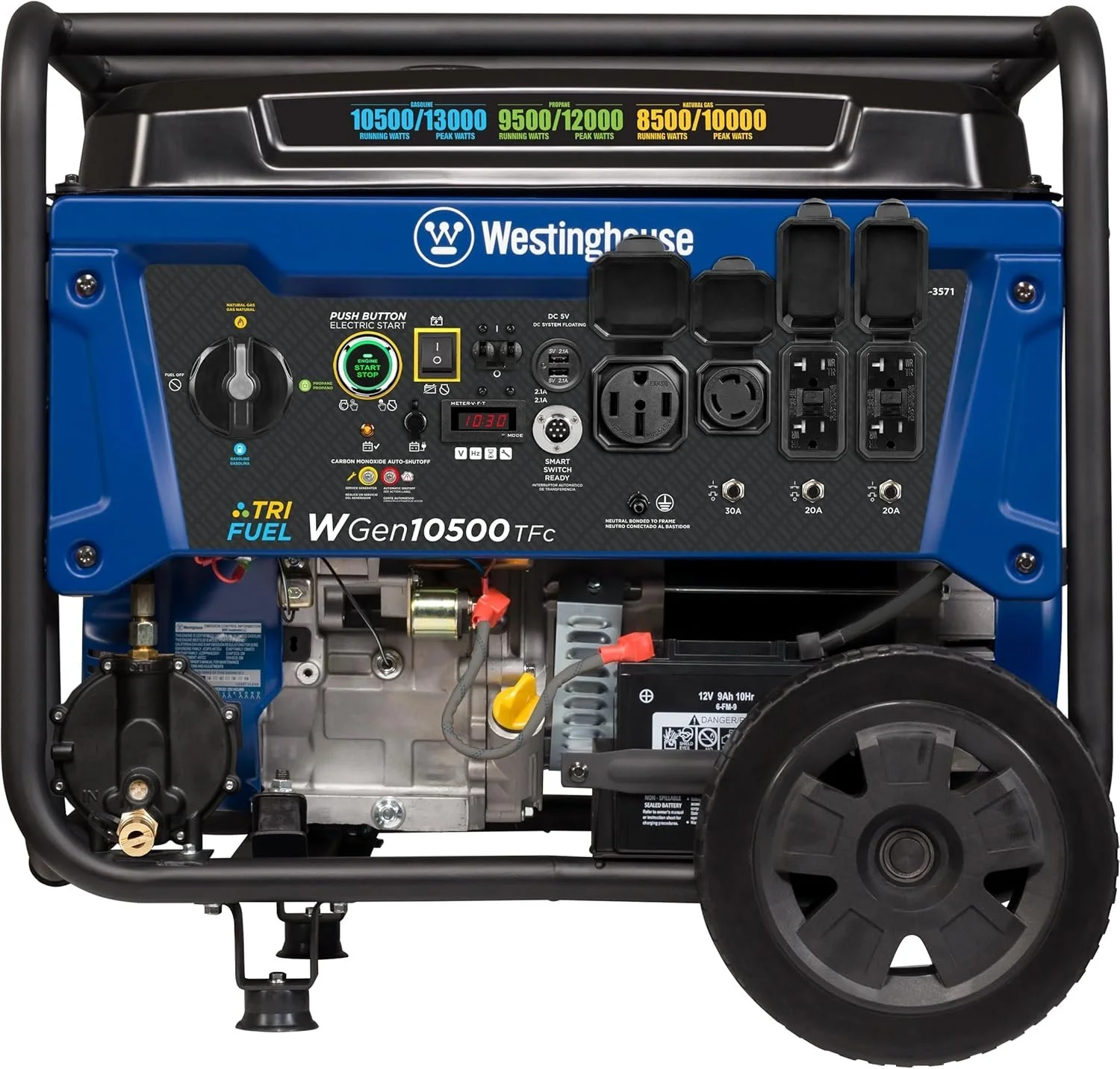 13,500W Dual Fuel Portable Generator