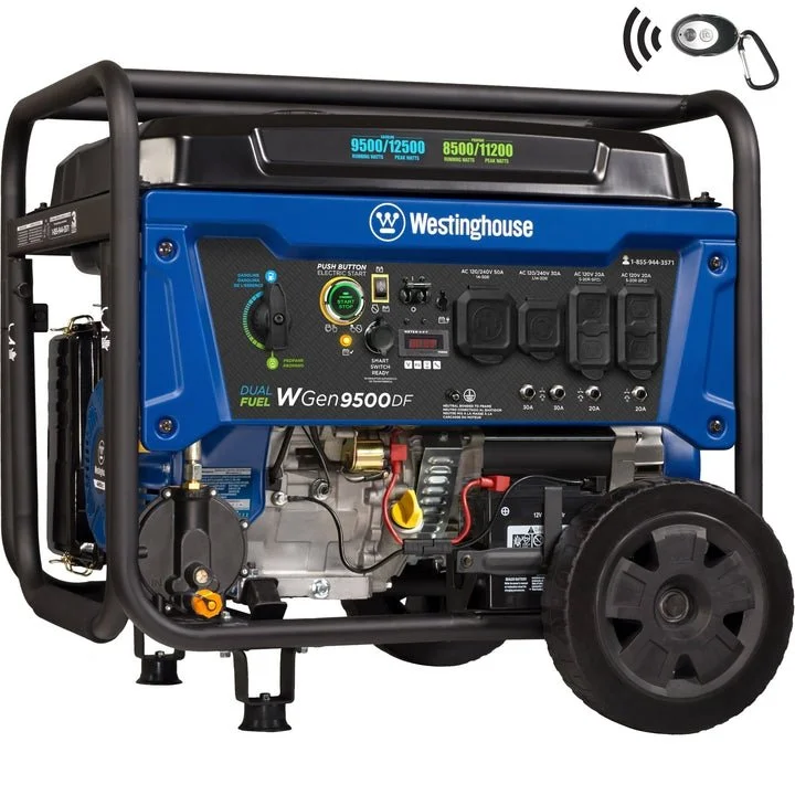 9500W Dual Fuel Portable Generator