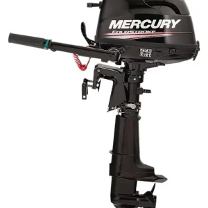 5HP Tiller 4-Stroke Outboard Motor, 15 Inch Shaft