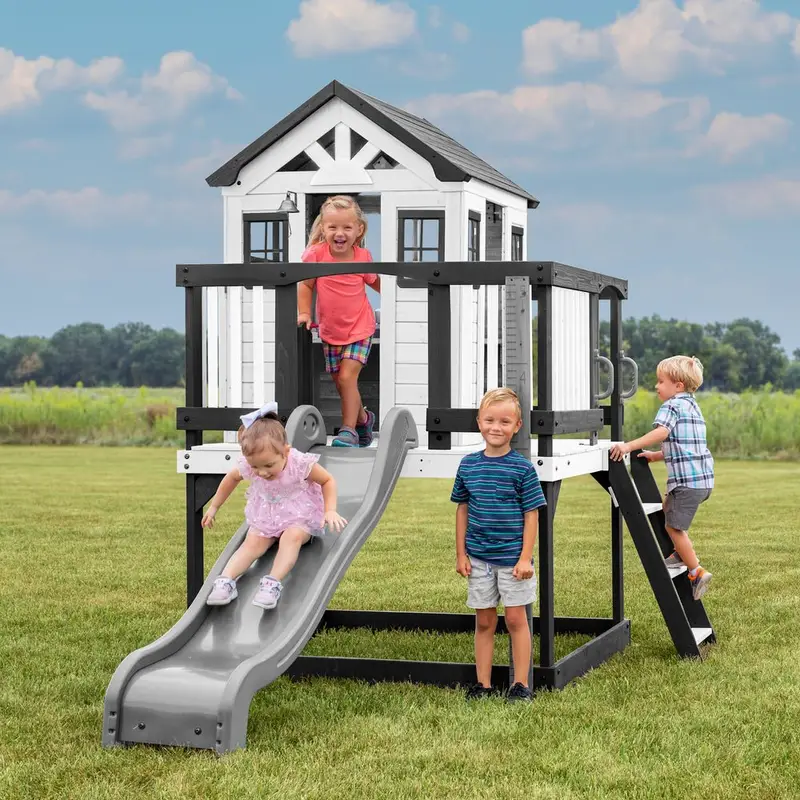 Elevated Wooden Playhouse