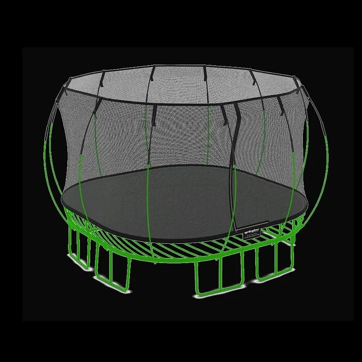 Large Square Springless Trampoline