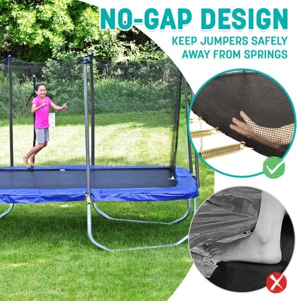 15 x 9 ft Rectangle Trampoline - Image 2