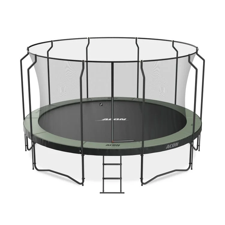 15 ft Round Trampoline with Safety Net and Ladder