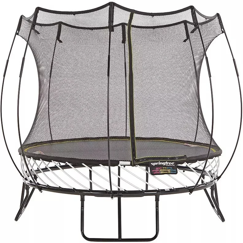 8 ft Compact Round Trampoline with Safety Enclosure