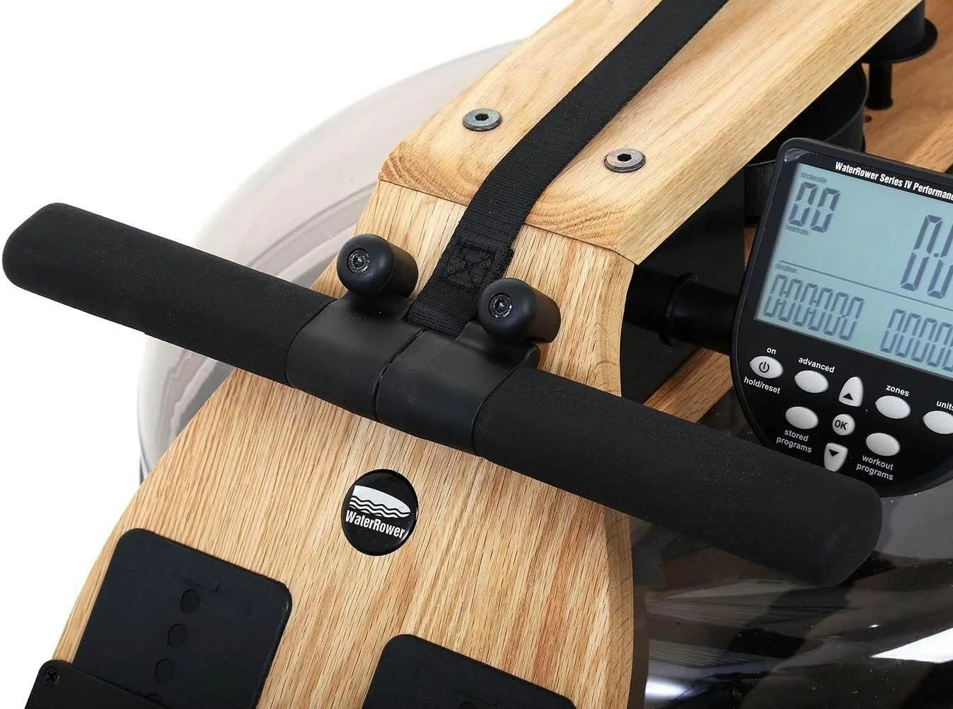 Oak Water Rowing Machine with Performance Monitor - Image 3