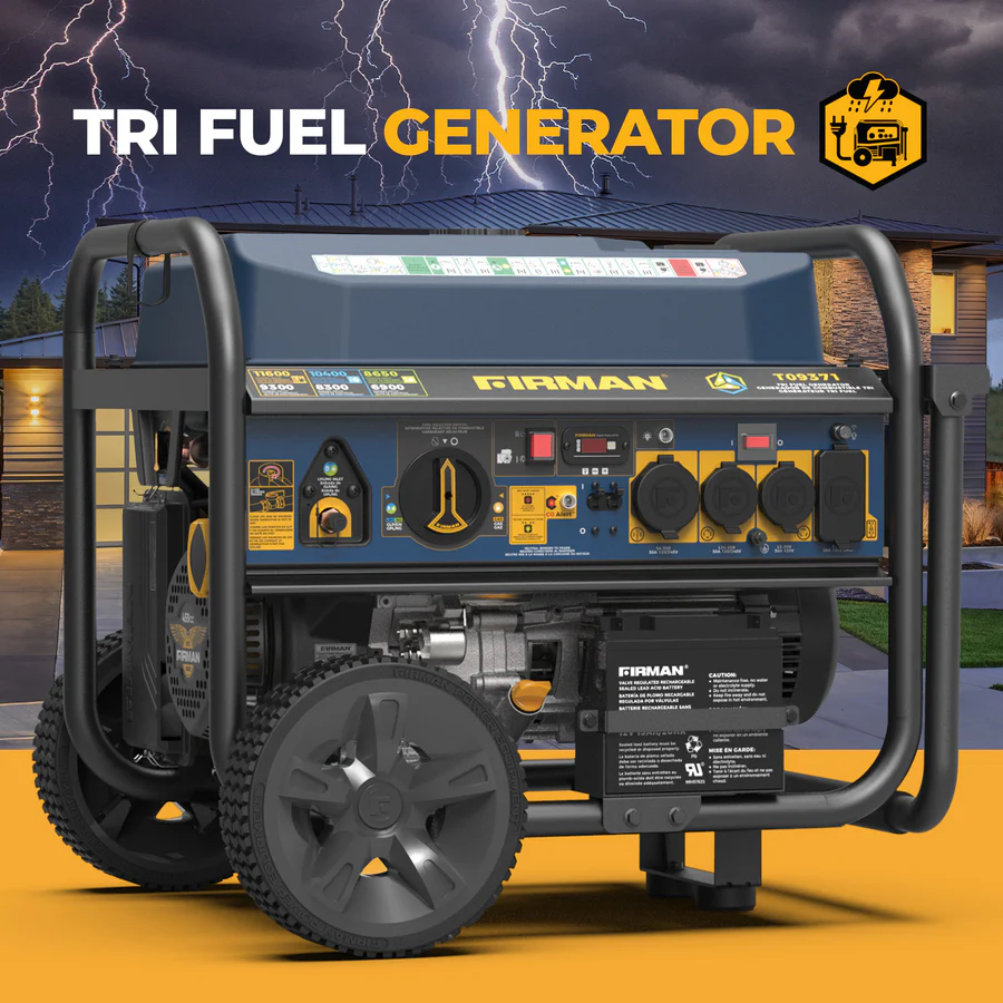 11600W Tri-Fuel Portable Generator - Image 4