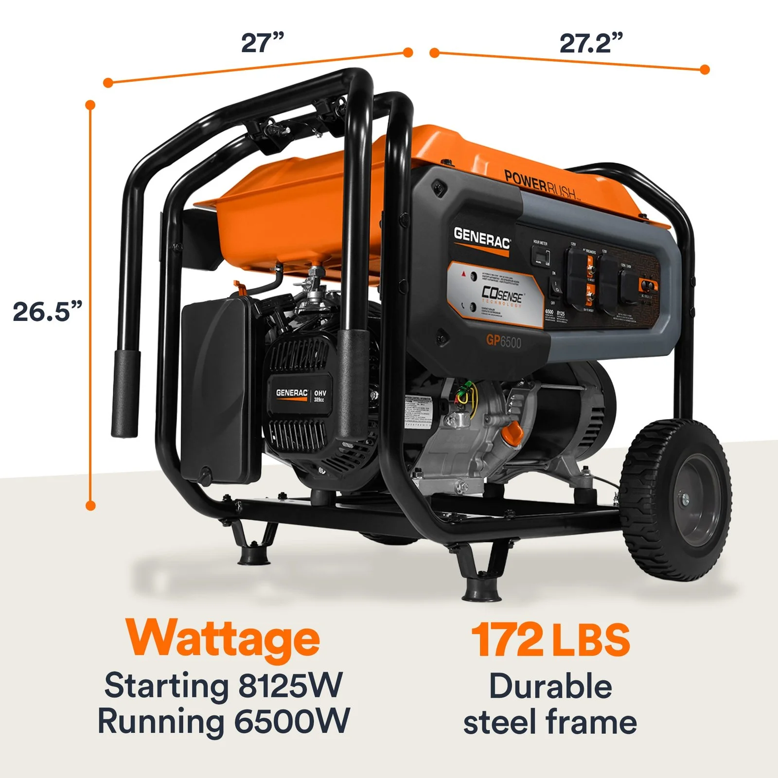 8125/6500W Portable Generator - Image 2