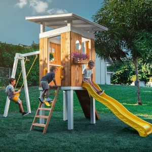 Modern Backyard Outdoor Swing Set