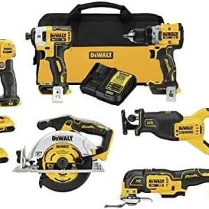 20V MAX XR 6-Tool Cordless Combo Kit with Batteries and Charger