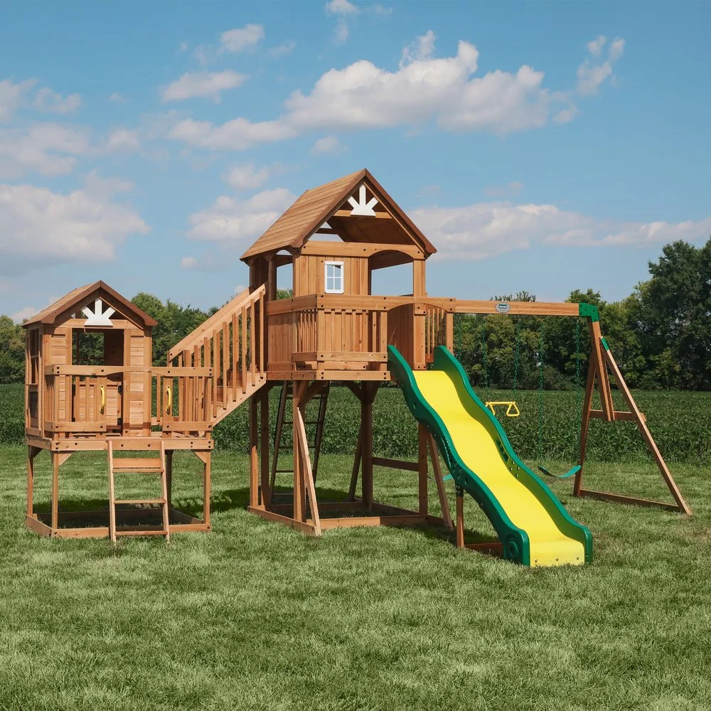 Cedar Wooden Swing Set