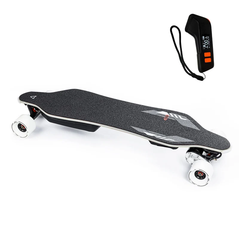Long Range Electric Skateboard with Rubber Wheels - Image 4