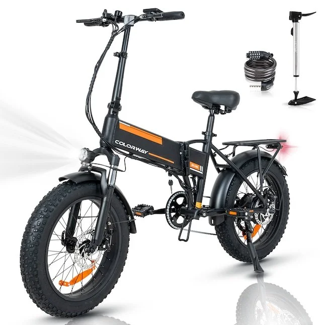 Electric Bike for Adults, Orange