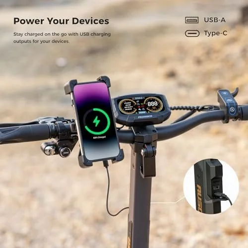 2000W Dual Motor Off-Road Electric Scooter, 56 Mile Range, 31 MPH