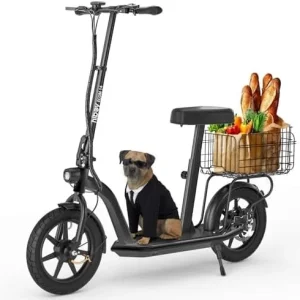 650W Long Range Electric Scooter with Dual Suspension, 22 MPH