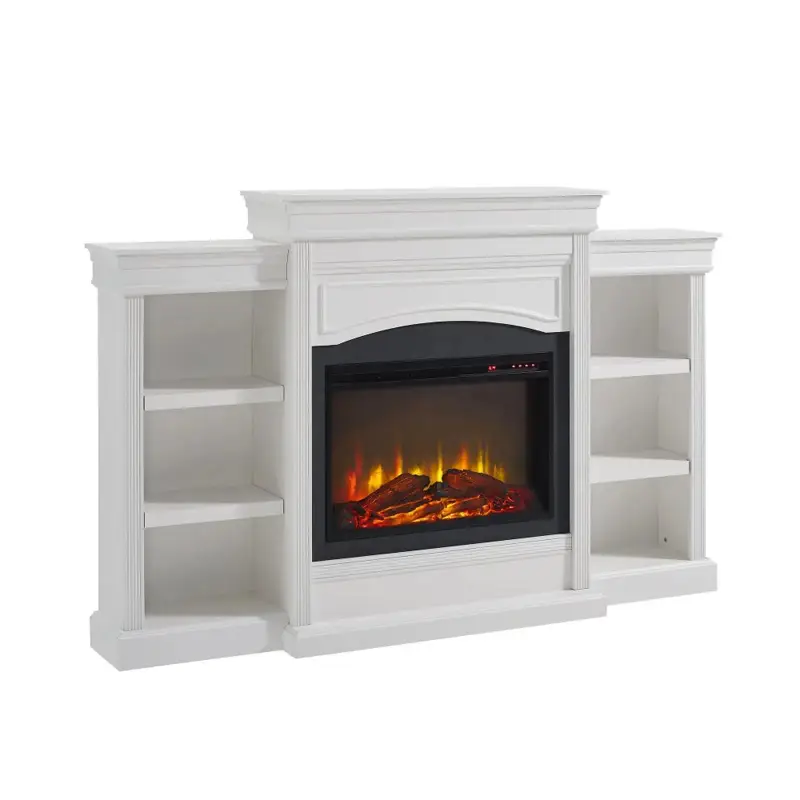 Mantel Fireplace with Storage