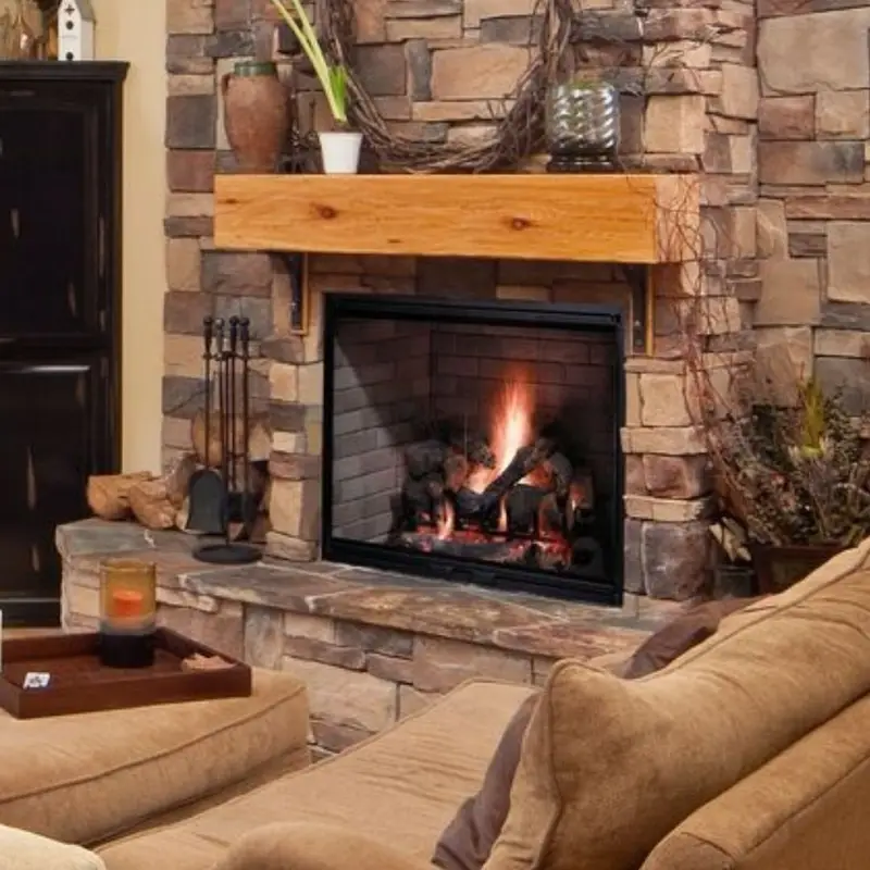 36 Inch Radiant Wood Burning Fireplace
