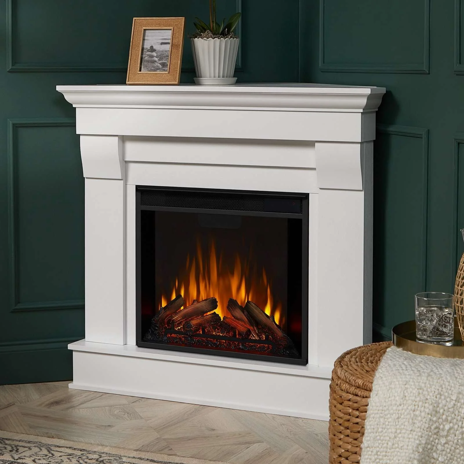 Corner Electric Fireplace