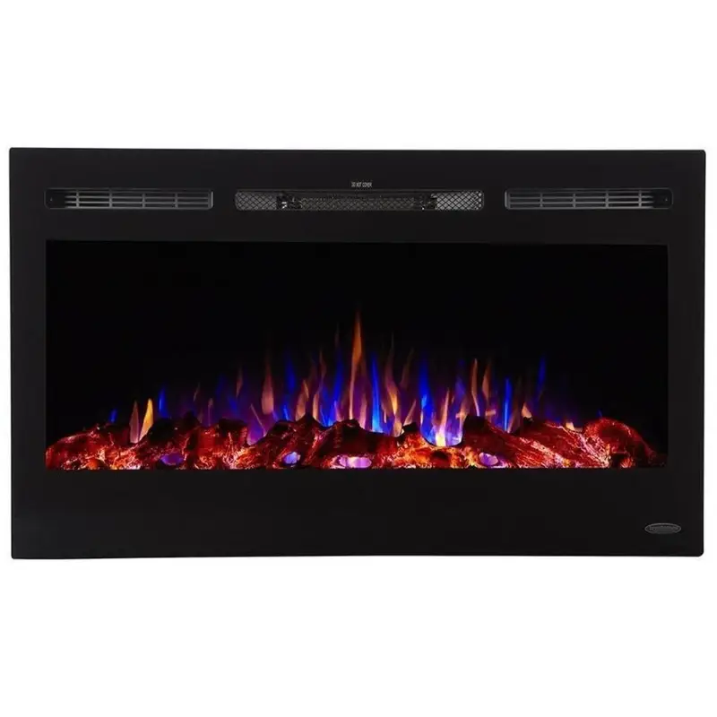 36 Inch Recessed Electric Fireplace