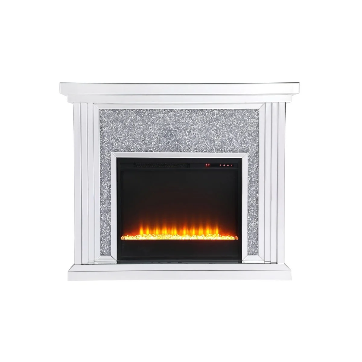Electric Fireplace with Mantel