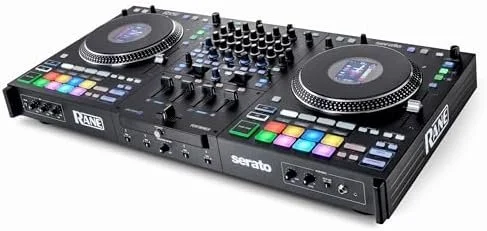4-Channel Motorized DJ Controller with 7 Inch Platters and Displays
