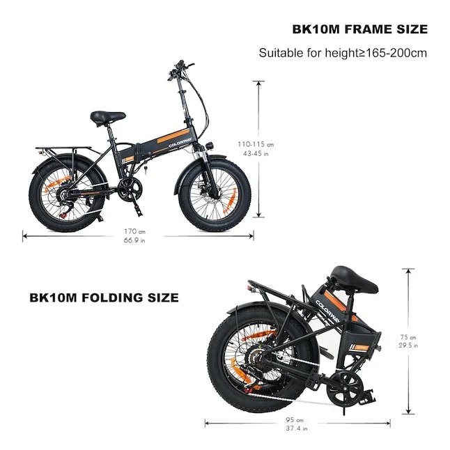 Electric Bike for Adults, Orange - Image 6