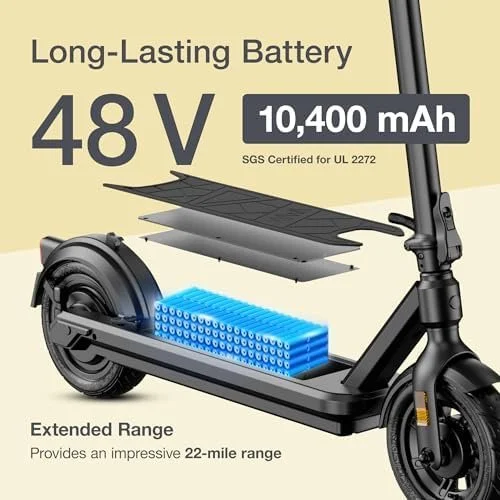 1300W Fast Electric Scooter for Adults with IPX6 Water Resistance - Image 3