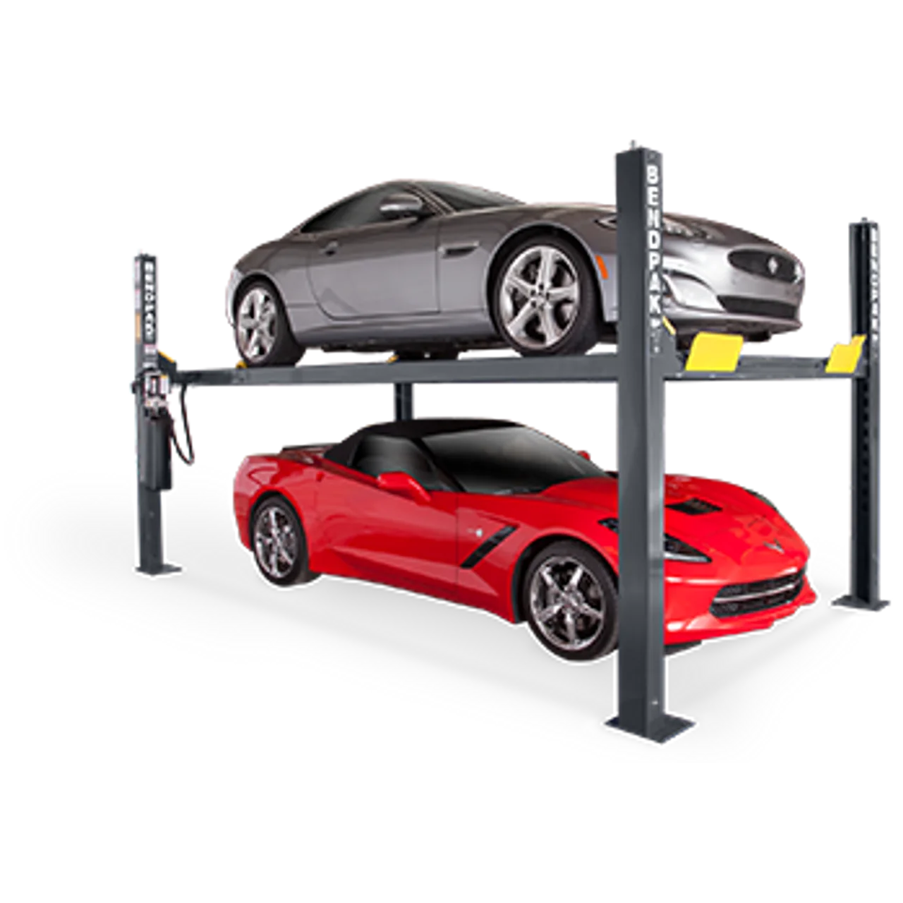 9,000 lb Extended Length 4-Post Car Lift