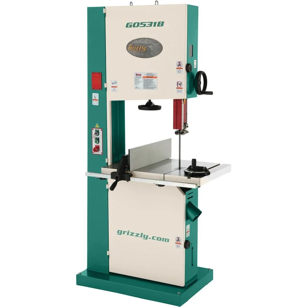 21 Inch 5 HP Industrial Bandsaw with Brake