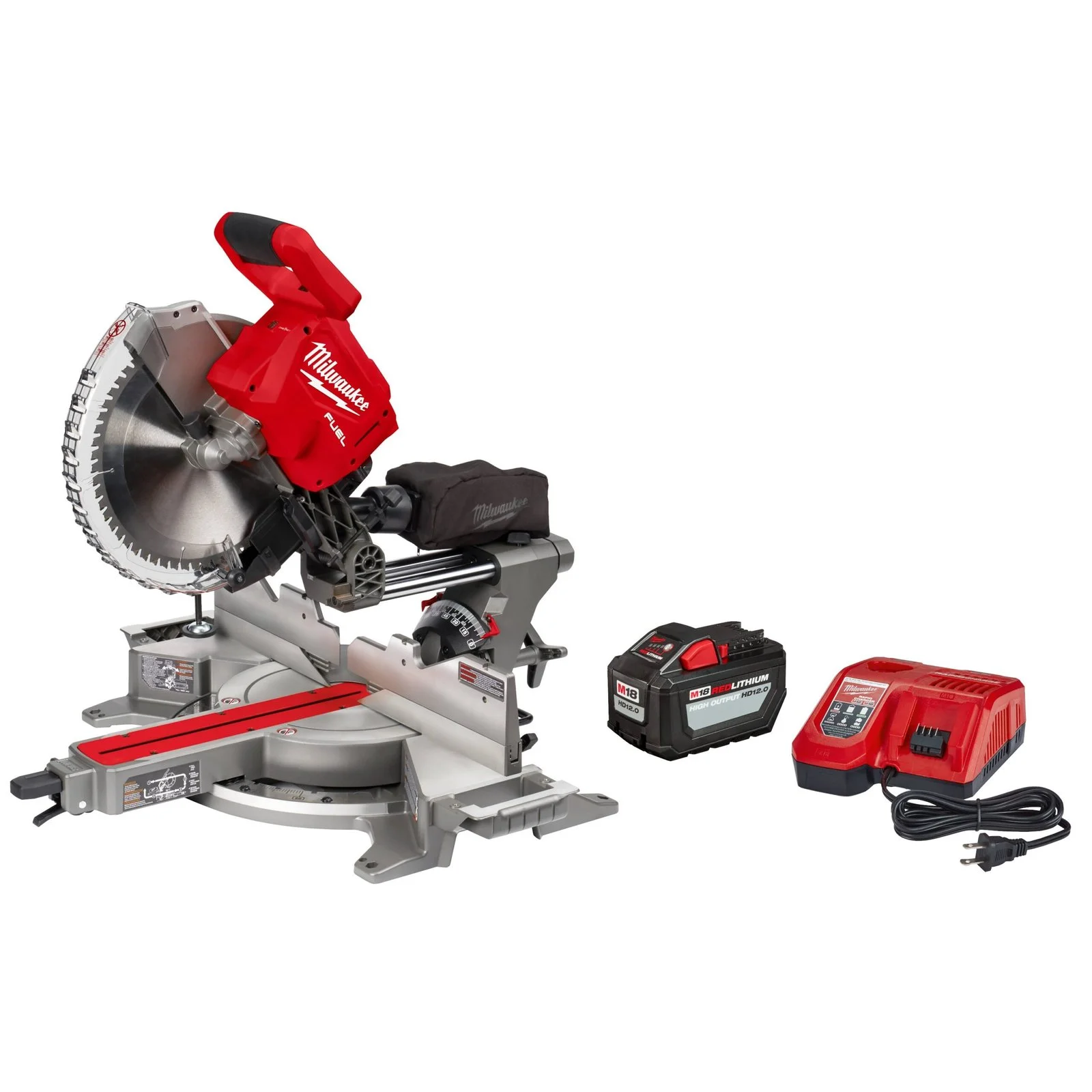 12 Inch Dual Bevel Sliding Compound Miter Saw Kit