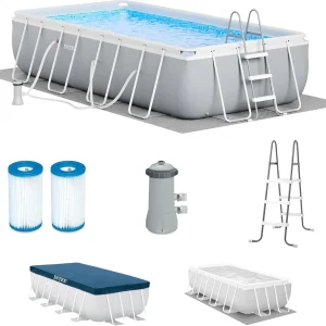 16 x 8 ft x 42 Inch Rectangular Above Ground Pool Set