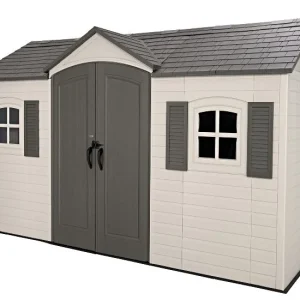 15 x 8 ft Plastic Storage Shed Kit with Floor