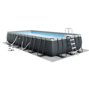 Rectangular Frame Above Ground Swimming Pool Set
