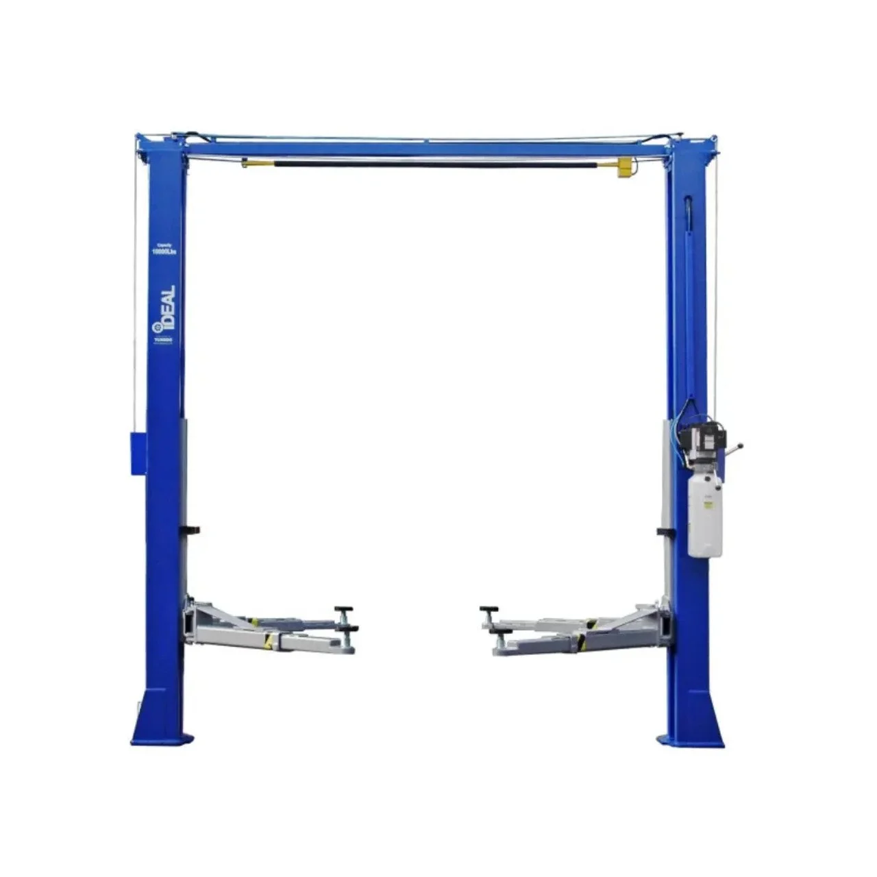 10,000 lb Clear Floor 2-Post Bi-Symmetrical Car Lift