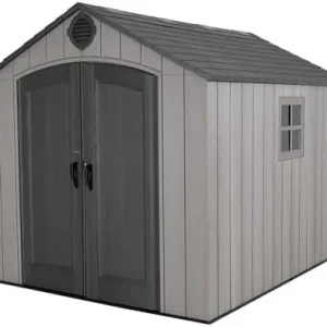 8 x 10 ft Outdoor Storage Shed, Gray