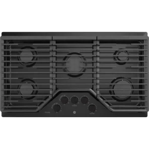 36 Inch Built-In Gas Cooktop, Black