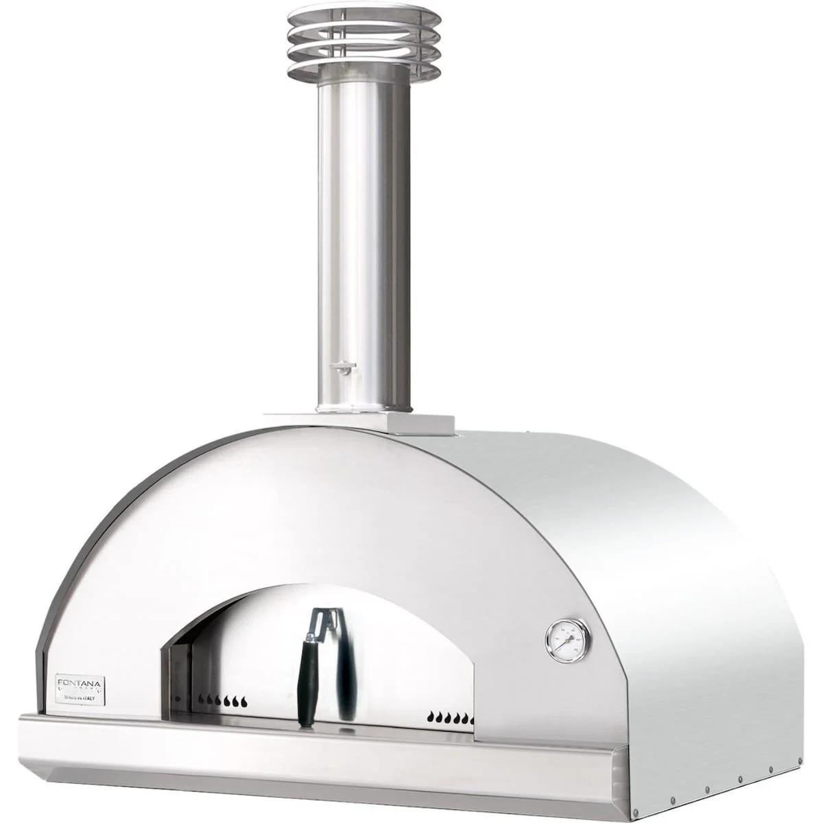 Wood-Fired Pizza Oven, Stainless Steel
