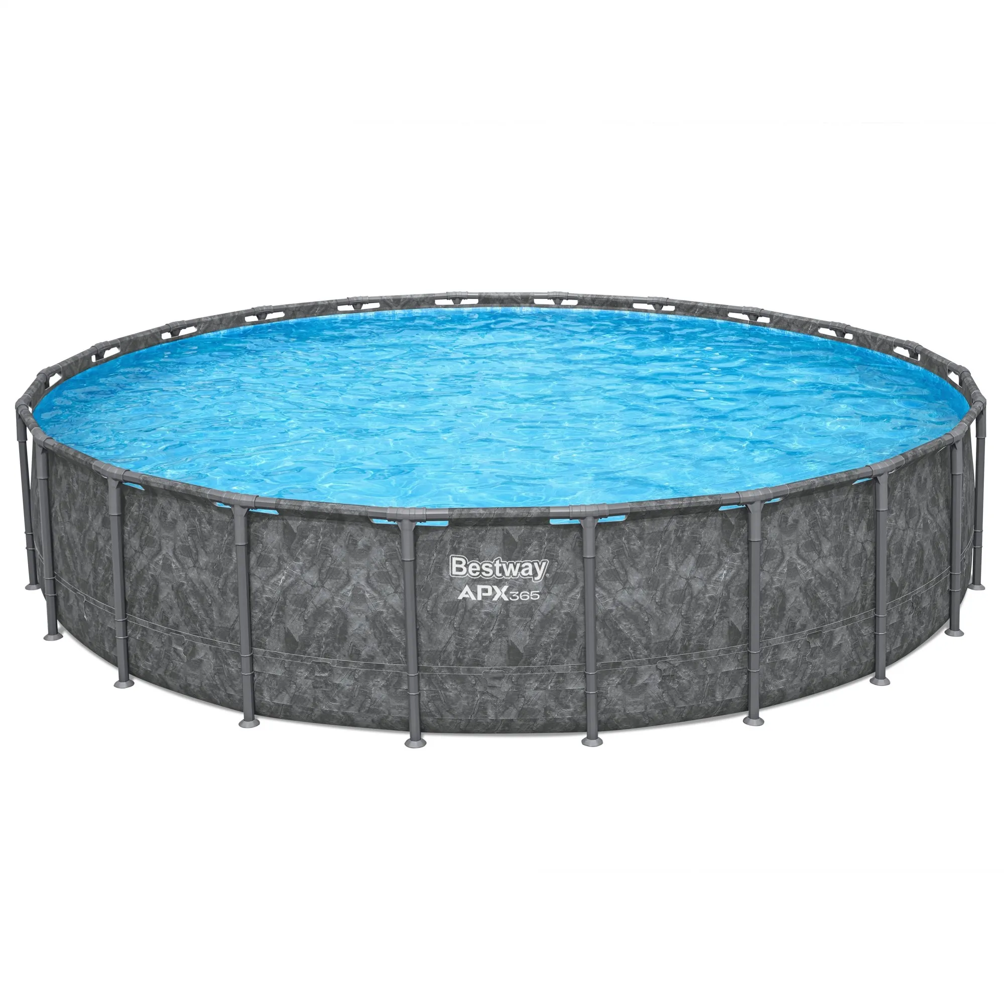 22 ft x 52 Inch Round Above Ground Pool Set with Pump and Ladder