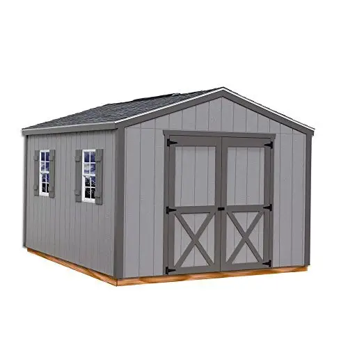 10 x 12 ft Wood Storage Shed Kit with Floor