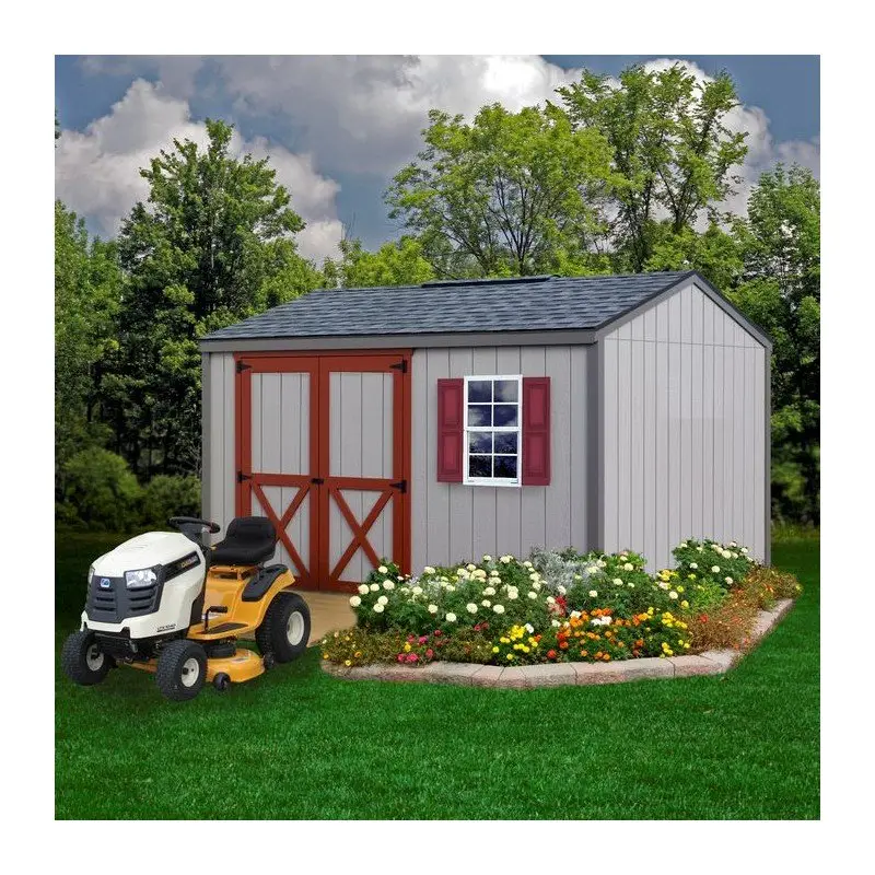 10 x 12 ft Gable Roof Wood Shed Kit