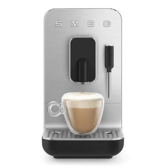 Fully Automatic Coffee and Espresso Machine with Steam Wand, Black