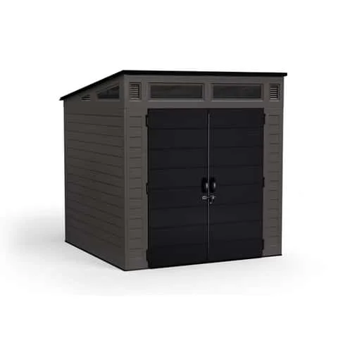 7 x 7 ft Resin Vertical Storage Shed with Floor Kit - Image 4