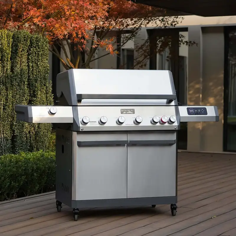 Stainless Steel 6-Burner Natural Gas and Propane Grill