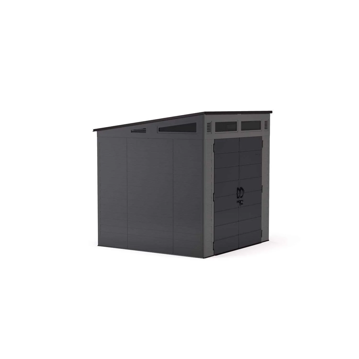 7 x 7 ft Resin Vertical Storage Shed with Floor Kit - Image 3