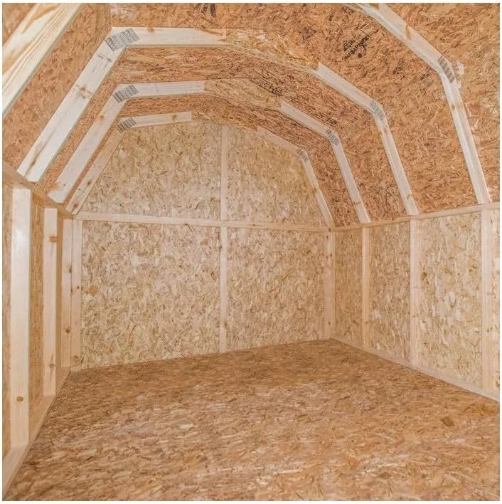 8 x 12 ft Wood Storage Shed with Floor - Image 2