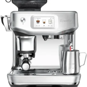 Touchscreen Espresso Machine with Assisted Tamping