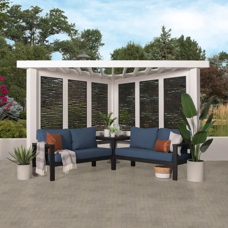 Modern Steel Cabana Pergola